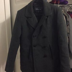 Paisley and Gray Peacoat